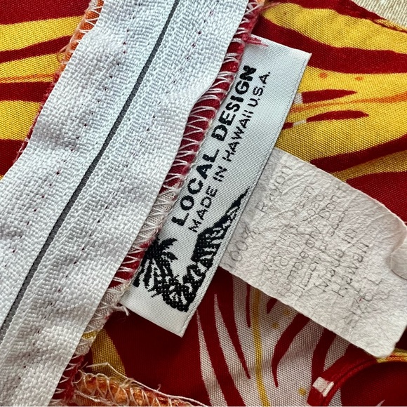 Local Design made in Hawaii Rayon Tropical Tank Blouse Size Large - Picture 3 of 9